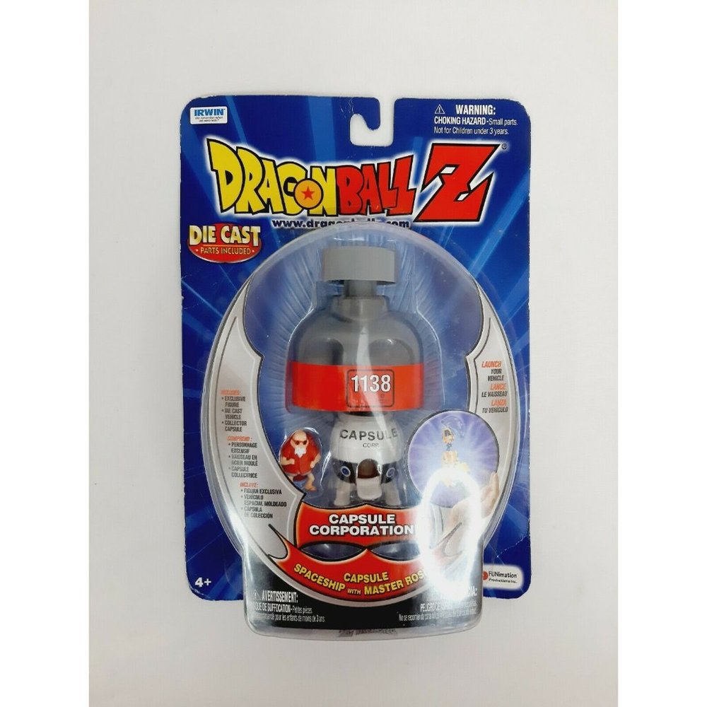 2000 Dragon Ball Z - Capsule Corp.Space Ship with Master Roshi -Irwin Toy *NEW*